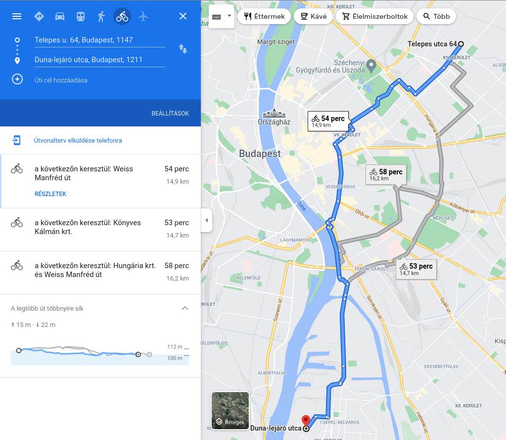 magyarorszagon is elerheto a google kerekparos utvonaltervezoje 01