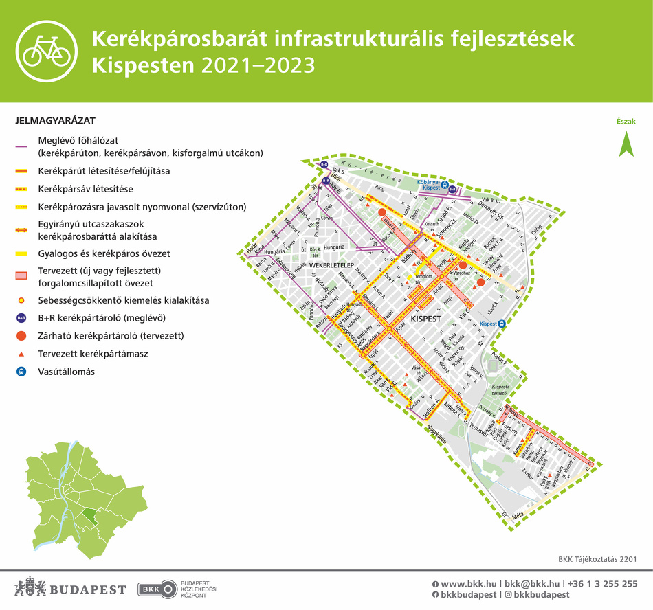 tovabb javulnak a kerekparozas feltetelei kispesten