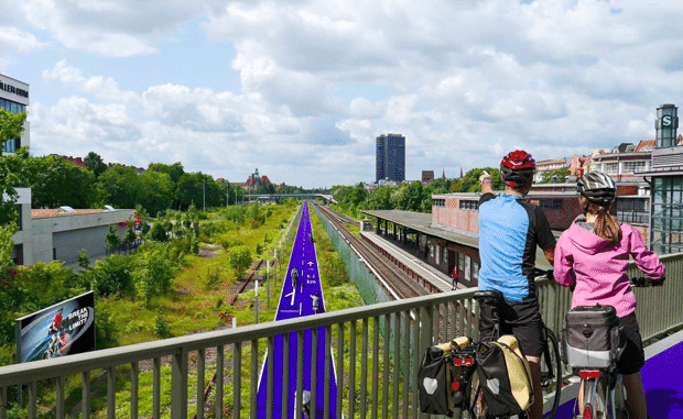 kerekparos gyorsforgalmi utak berlinben