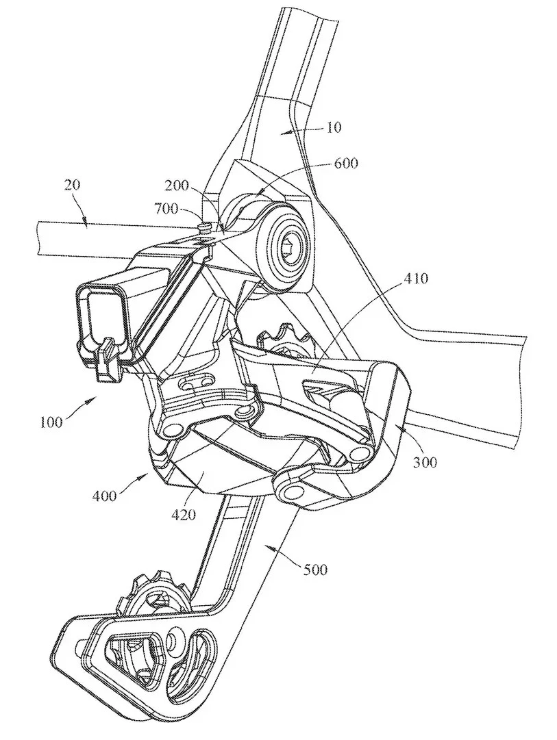 TRP Direct Mount Derailleur co axially mounted at dropout